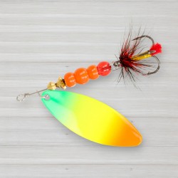 Блешня обертова ZEOX Reactive Long № 3, 10г, колір 014 Fluo Tiger